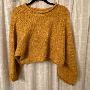 Burnt Orange Cropped Sweater!